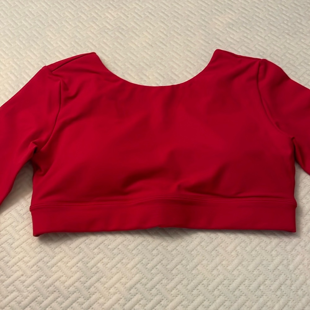 Workout crop long sleeve